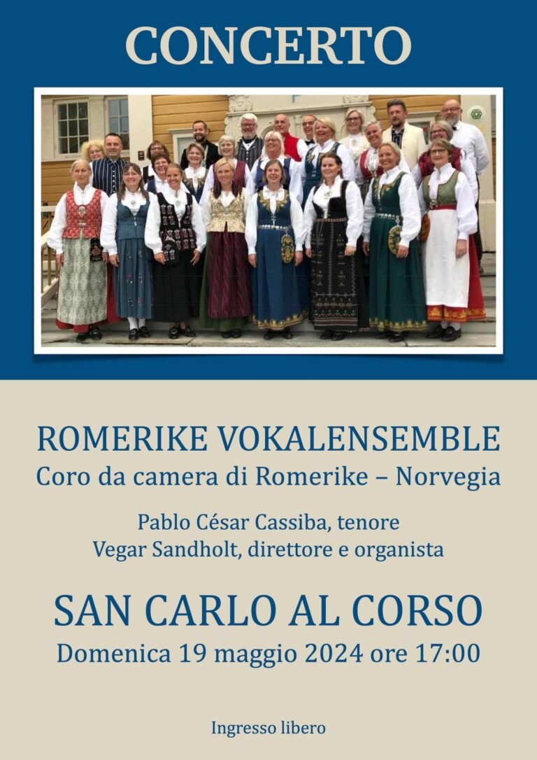 Romerike vokalensemble synger i San Carlo al Corso